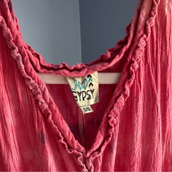 Jaded Gypsy Flowy Pink Sleeveless Dress - Picture 2 of 6